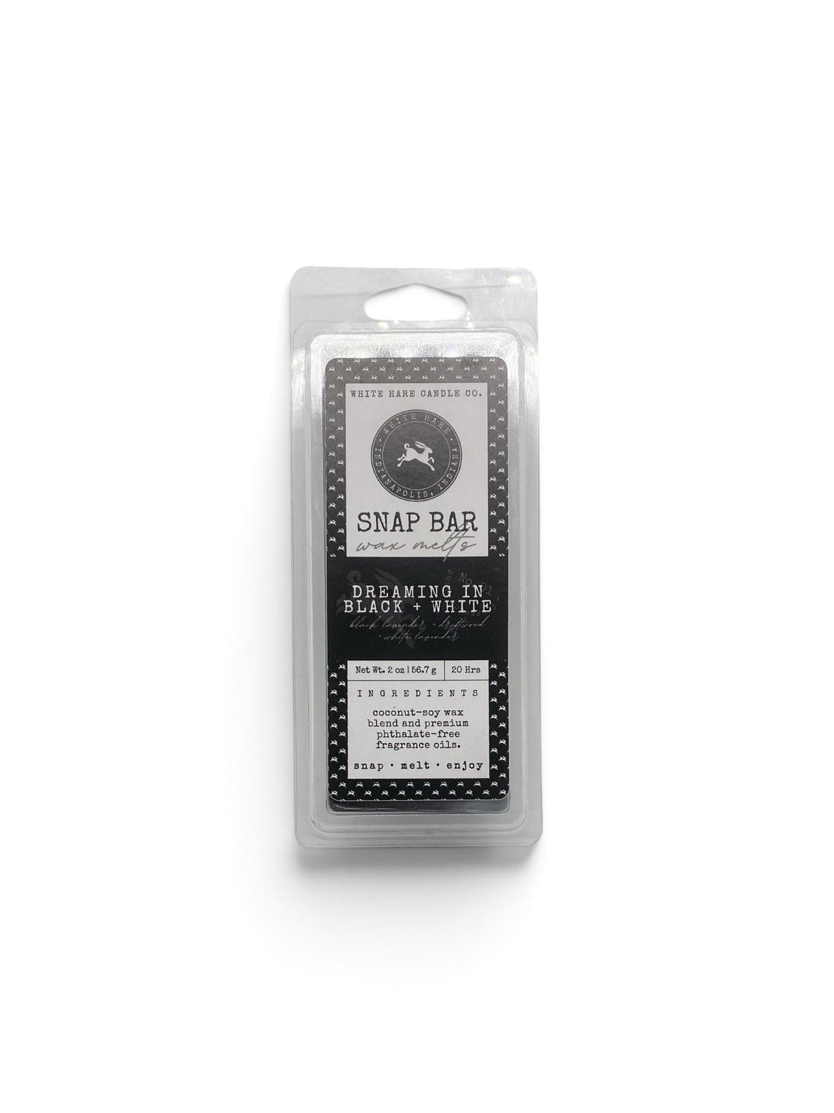 Wax Melt Snap Bar—Dreaming In Black & White