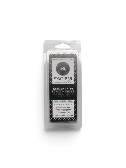 Wax Melt Snap Bar—Dreaming In Black & White