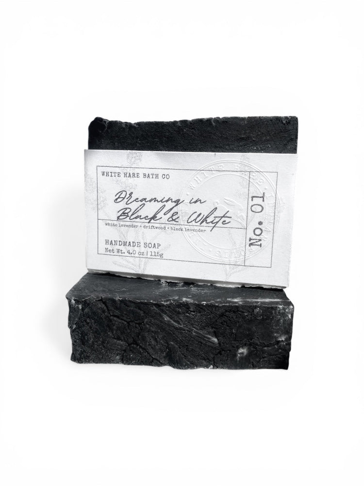 Dreaming In Black & White Handmade Soap